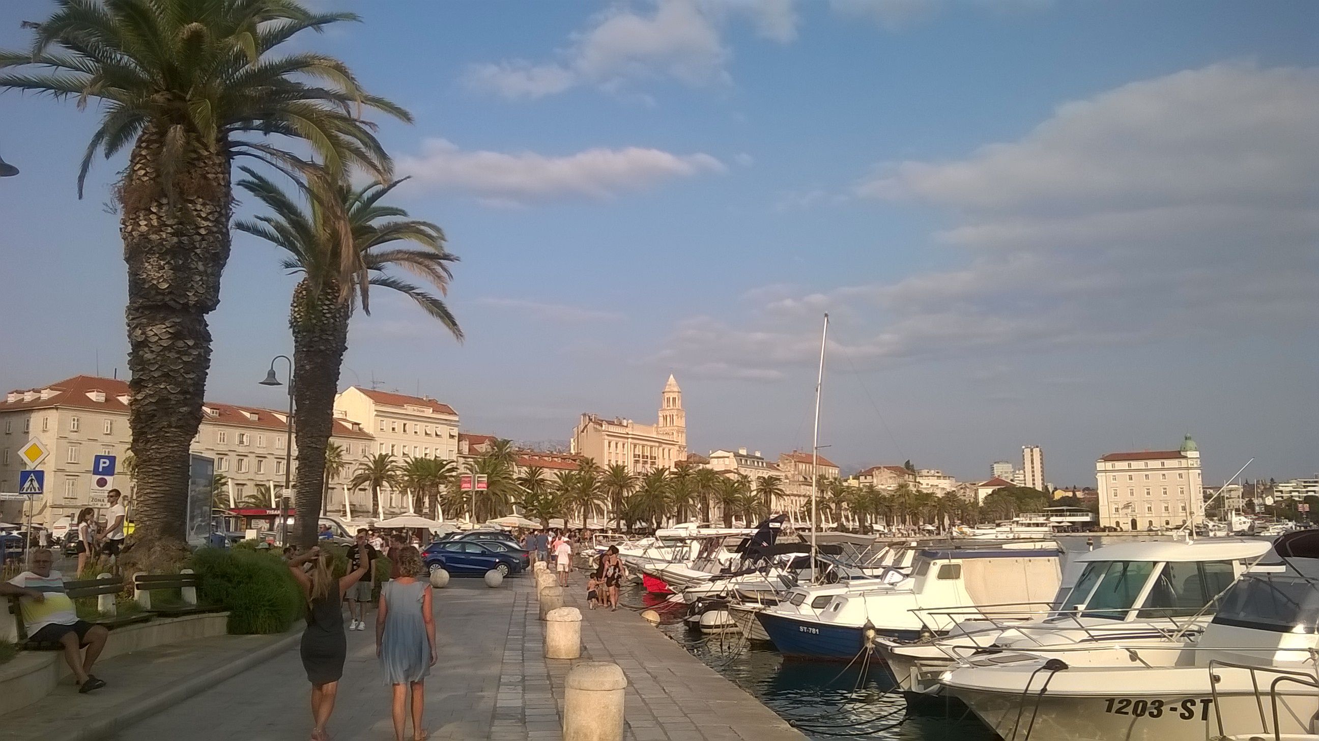 promenade and Old town of Split, Croatia