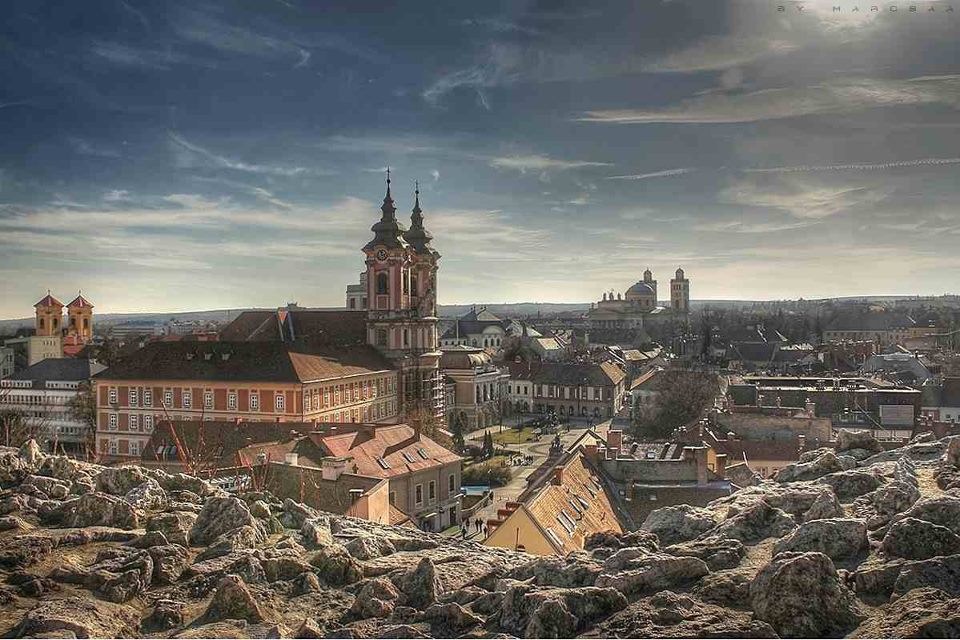 Panoramic view on Eger, Hungary