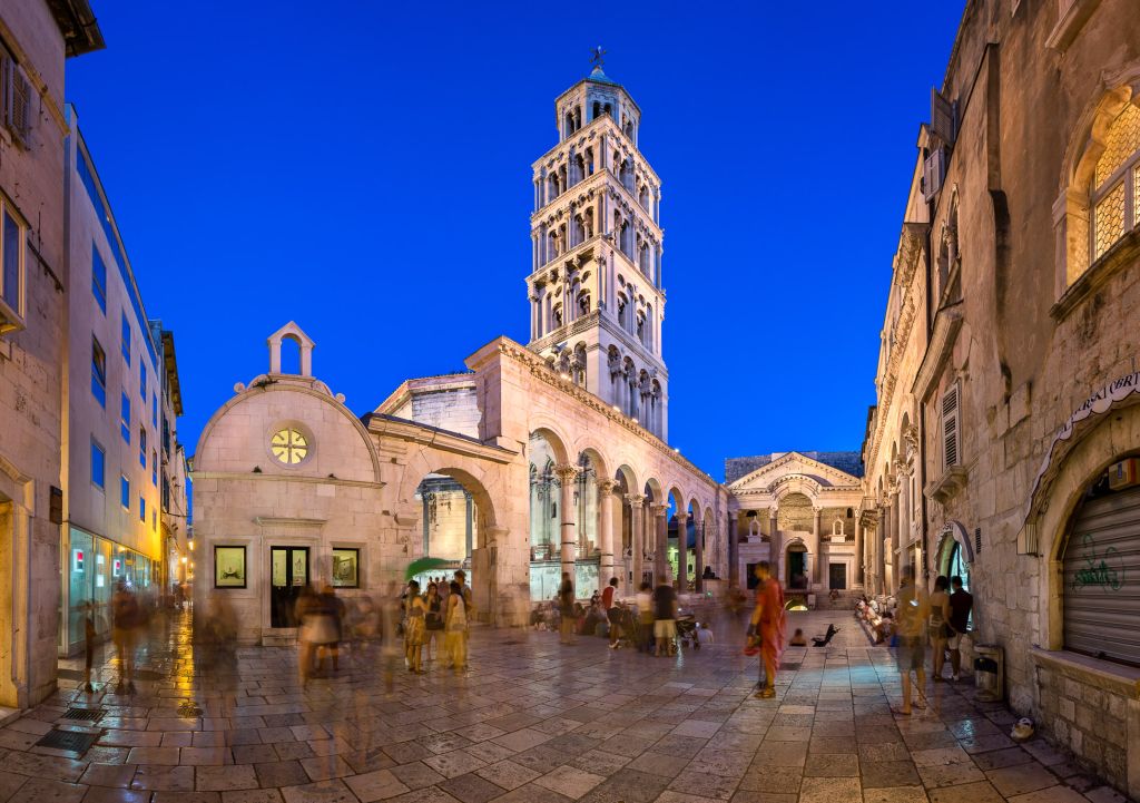 downtown of Split, Croatia